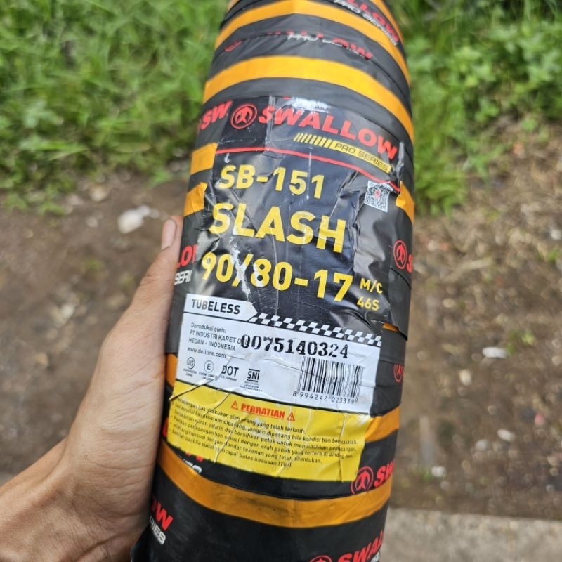 Ban Luar Ring 17 Swallow SLASH 90/80 SOFT COMPOUND TUBELESS