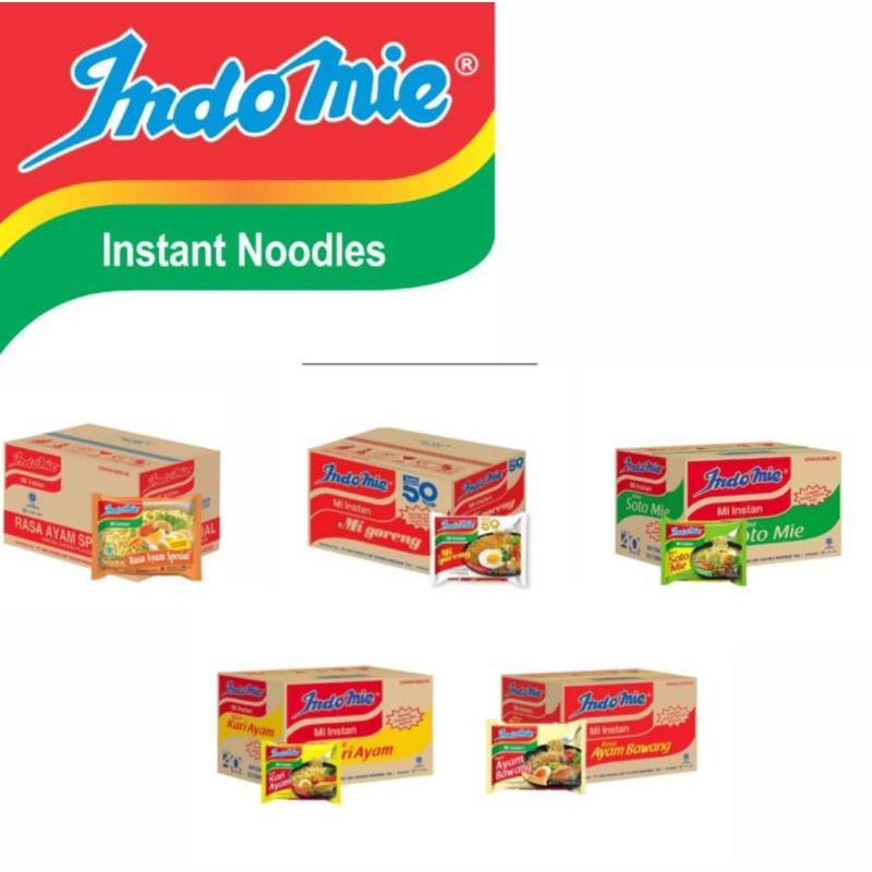 

INDOMIE MIE GORENG, SOTO MIE, KARI AYAM, AYAM SPESIAL, AYAM BAWANG 5pcs