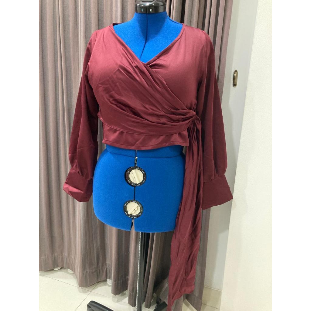 Claryn The Label Red Maroon Long Sleeve