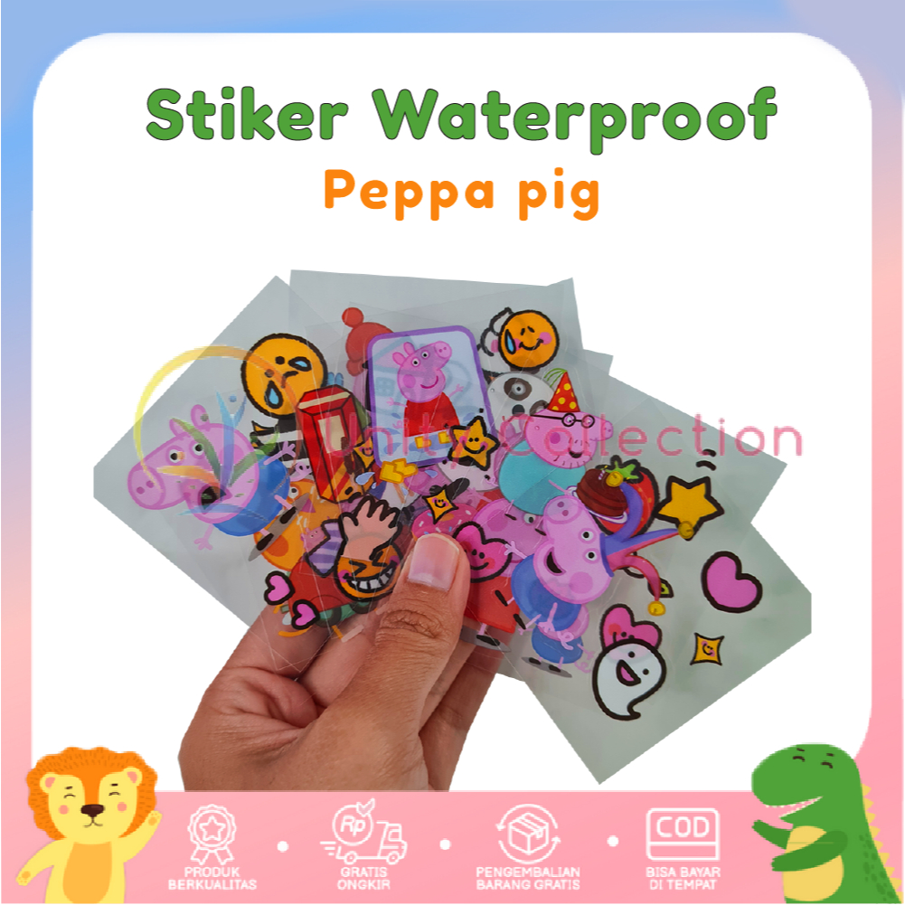 

STICKER NONO PEPPA PIG ANTI AIR ECER / 1 LEMBAR STIKER