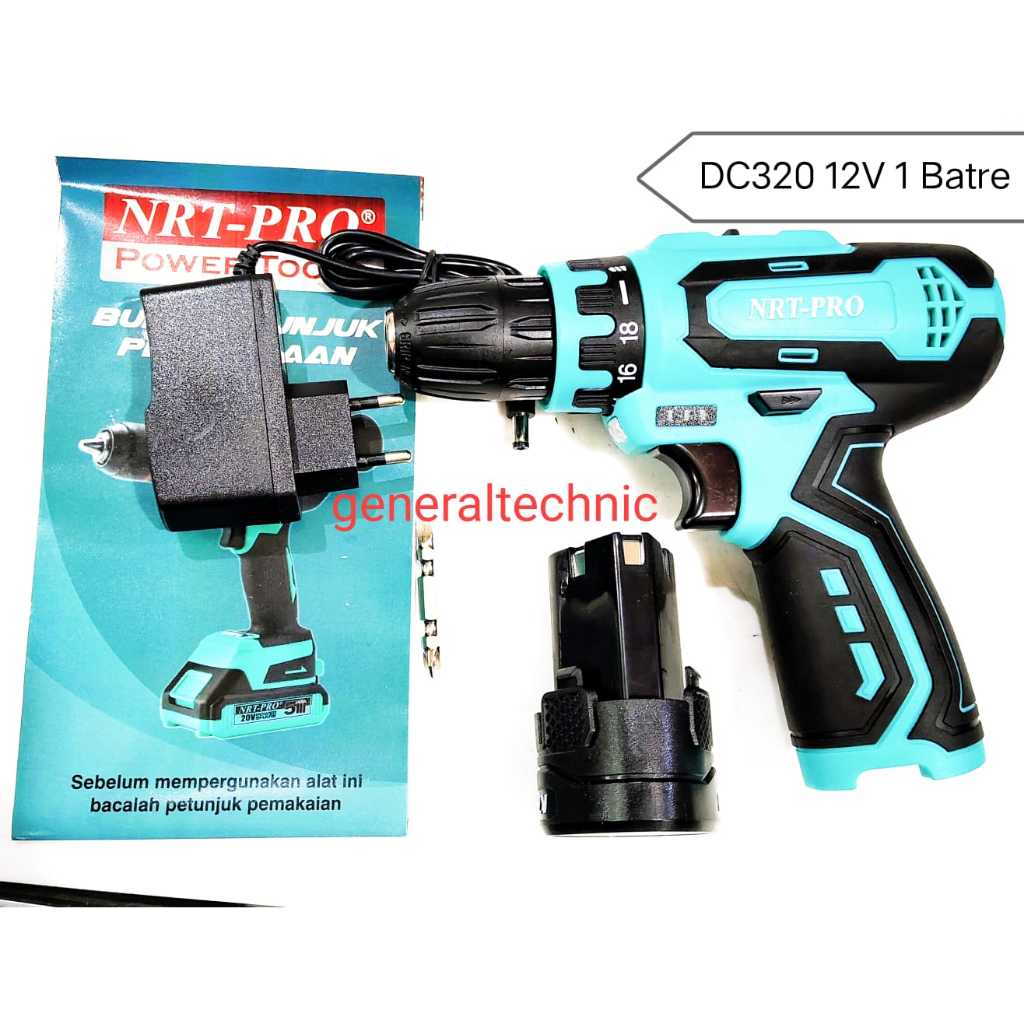 Bor Cas NRT-Pro Cordless Drill NRT-PRO DC320 12V 10MM DC 320 NRT - Pro