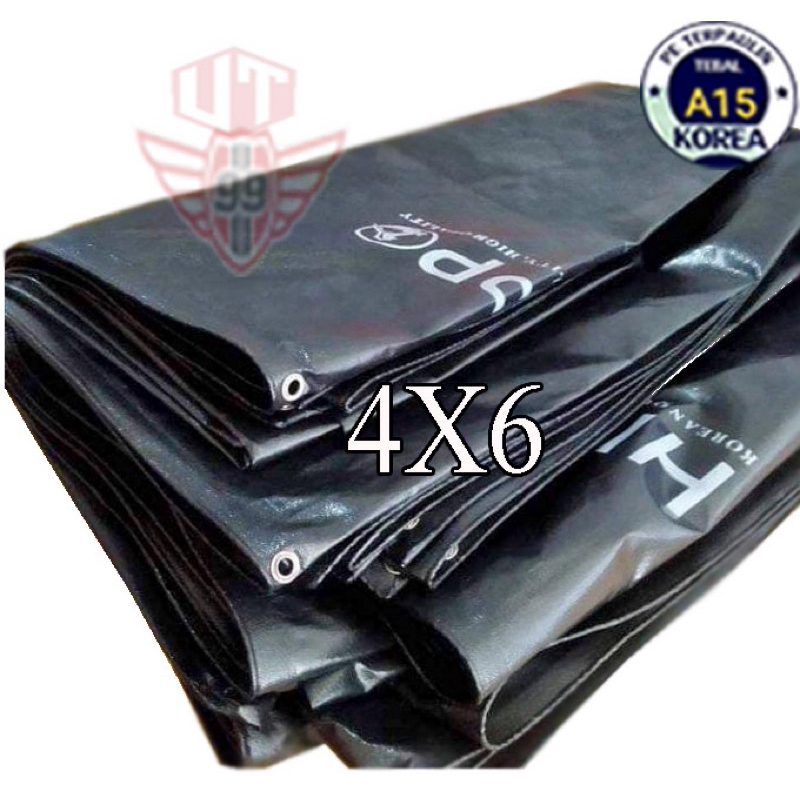 Terpal lembaran 4x6 A15 hitam korea