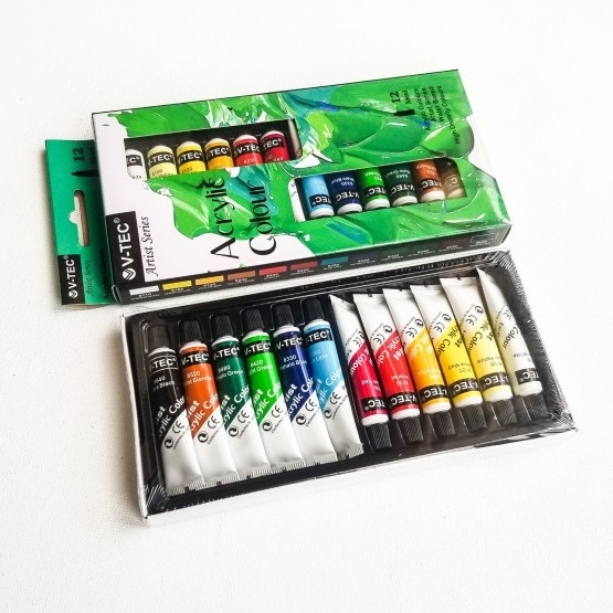 

Cat Akrilik V-Tec 12 Set Acrylic Colours VT-612/A