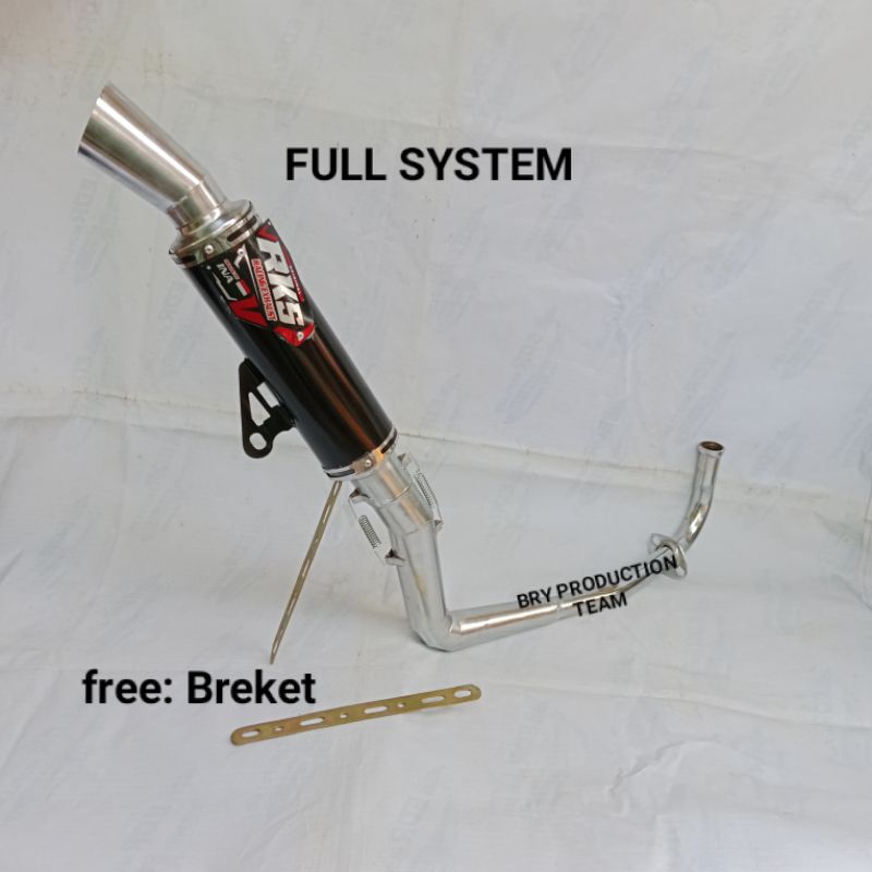 knalpot racing SAMLONG RKS leheran atas untuk motor Vario 125,Vario 150,bead karbu,Mio sporty,scopy