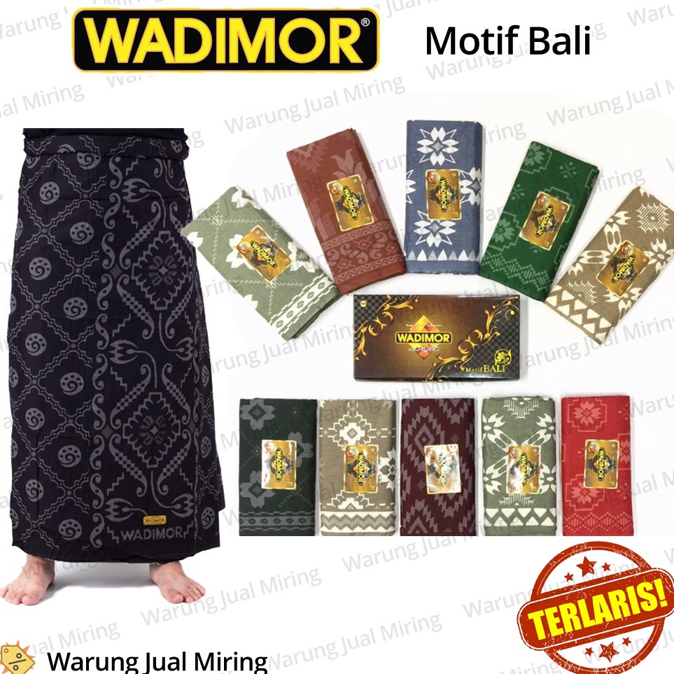 KODE J16E Sarung WADIMOR Motif Bali Pria Kain Tenun Samping Songket Batik Tradisional Premium Dewasa