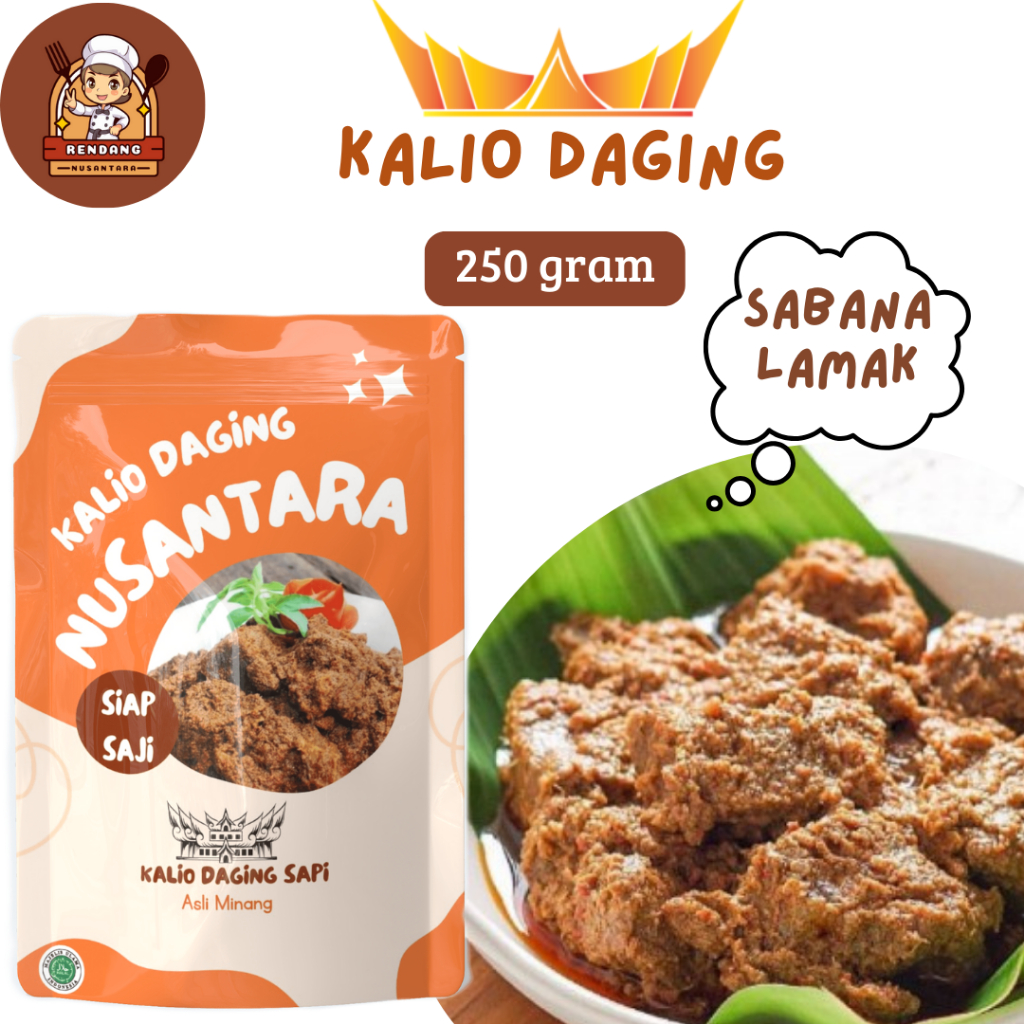 

Kalio Daging Sapi Fresh/250 gr By Rendang Nusantara