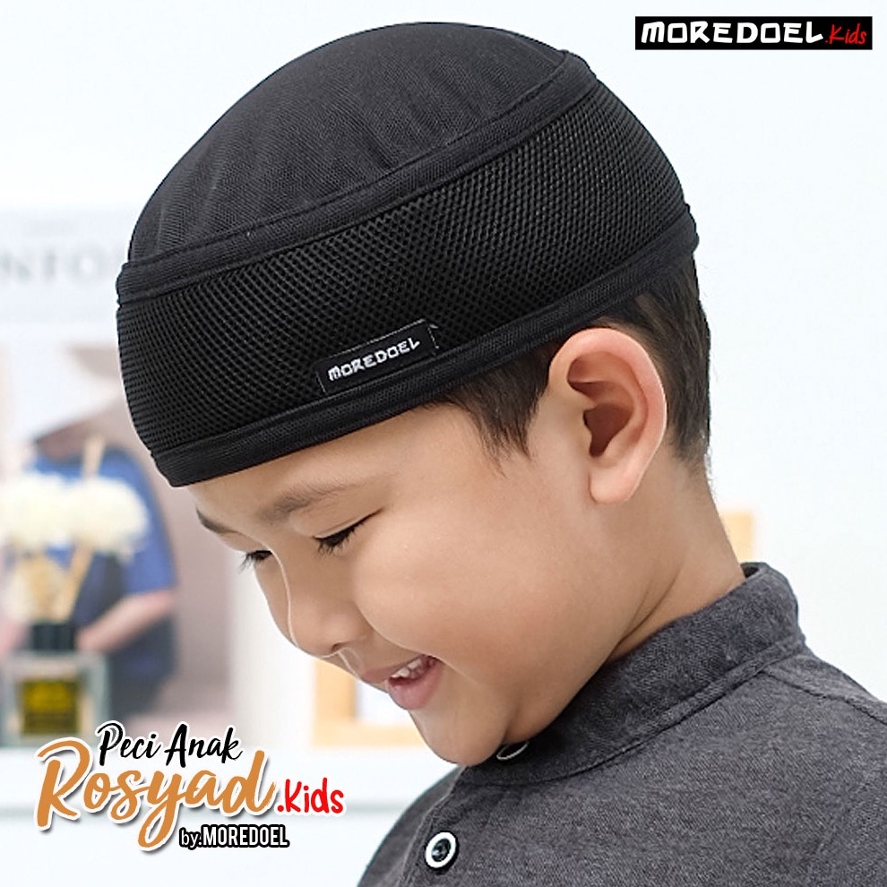KODE M84D Kopiah Peci Hitam Anak Rosyad By Moredoel
