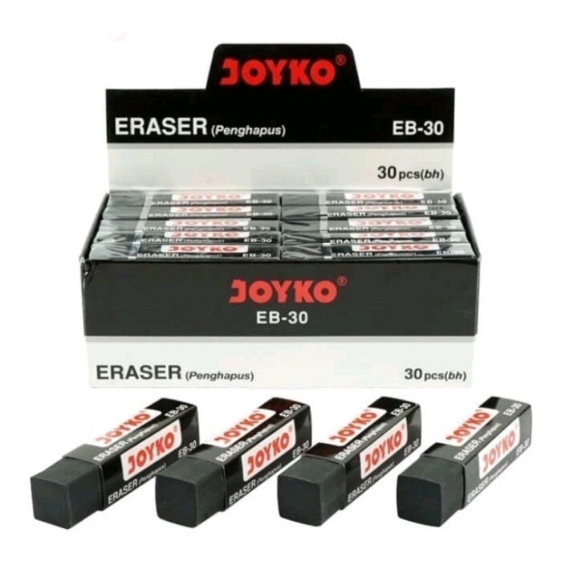 

JOYKO ERASER PENGHAPUS JOYKO PANJANG PUTIH HITAM ER-30W EB-30 [30PCS]