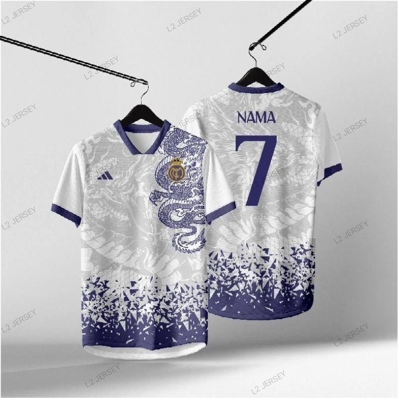 Jersey Bola RM Madrid Dragon Fantasi 2024 Full Printing