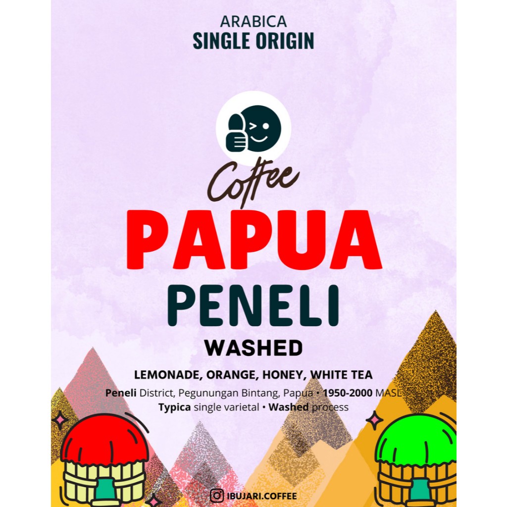 

Kopi Papua Peneli Washed • Biji Arabika Wash Coffee Beans Arabica Single Origin Ibujari Coffee Roastery