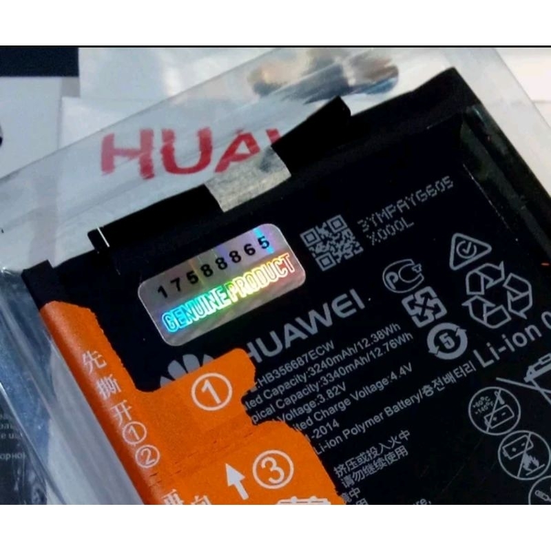 Blackpanda Huawe Hb356687Ecw Original 100% Genuine Battery Batre Baterai P30 P30 Lite Nova 4E Nova