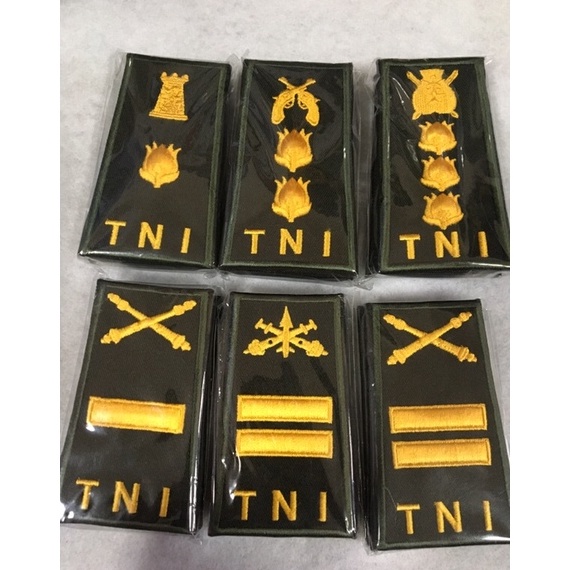 KODE O35Y Pangkat PDH TNI AD Pama pamen  bordiran komputer