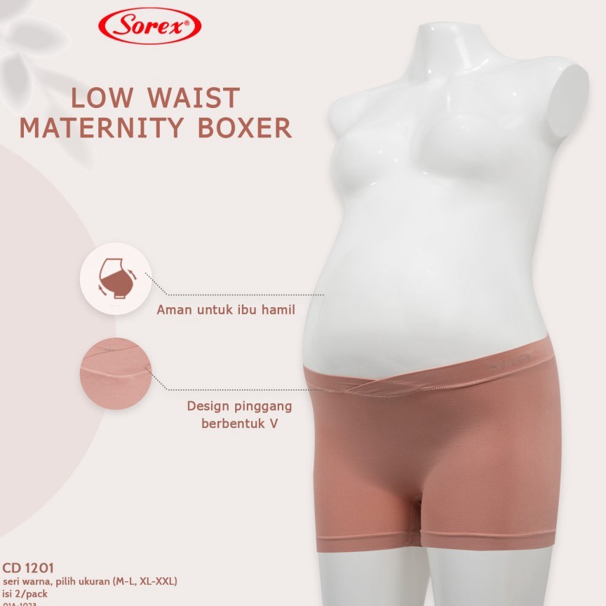 Lagi Tren cd celana dalam boxer hamil wanita mini sorex 121 low waist maternity pant