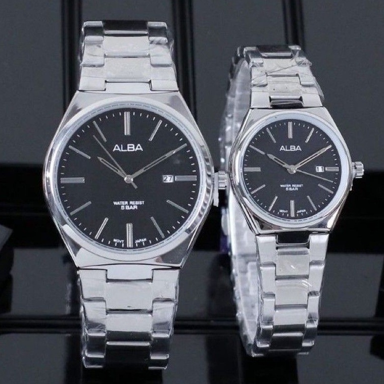 LARIS MANIS Jam Tangan ALBA Couple Anti air  Bisa Beli Satuan AB 1
