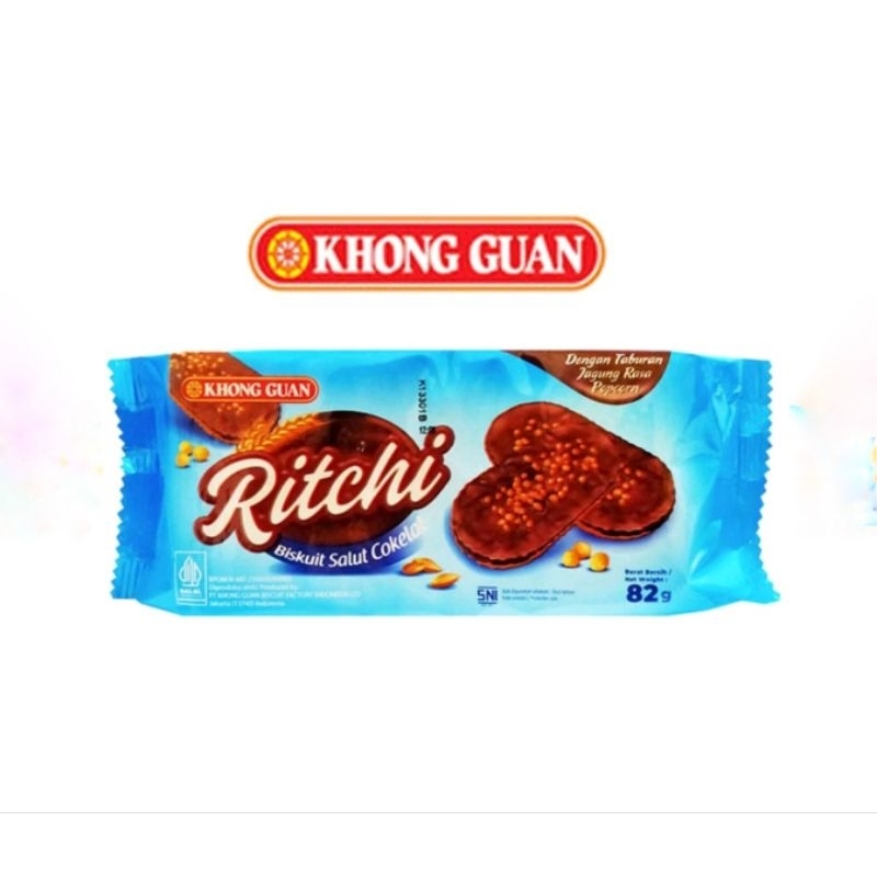 

Khong Guan Ritchi Biskuit Salut Coklat 82gr