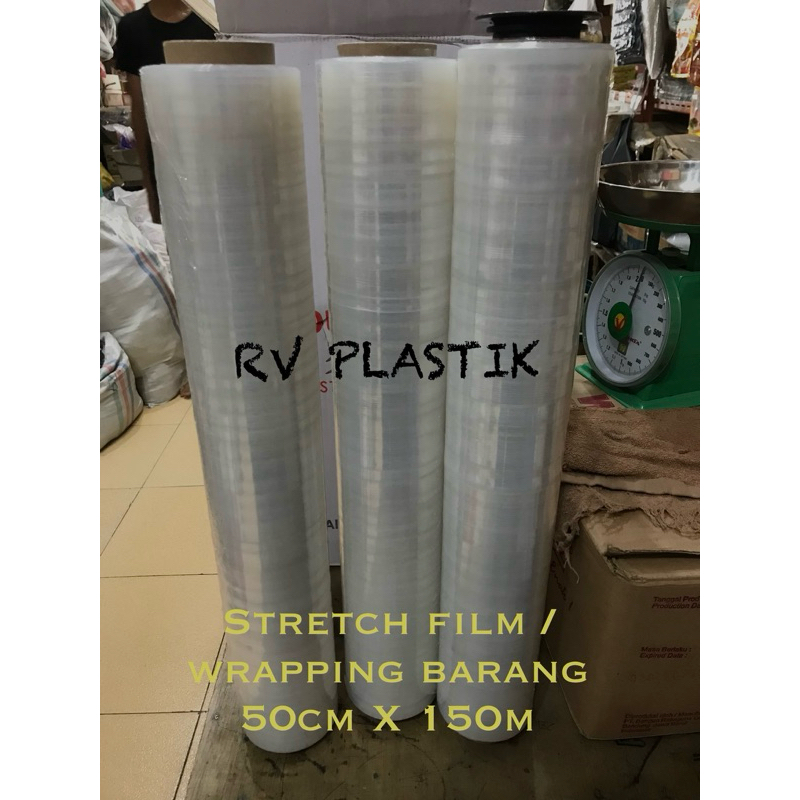 Plastik Wrapping /Wrapping  barang /Plastik koper /wrapping Koper /Stretch Film Barang 50cmX 150m