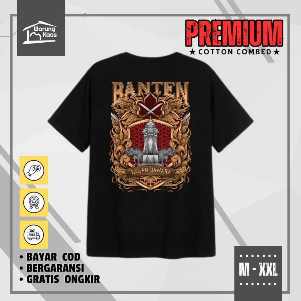 [ WARUNGKAOS ] Kaos Banten Tanah Jawara / Tshirt Daerah Banten Distro Katun Premium 30s