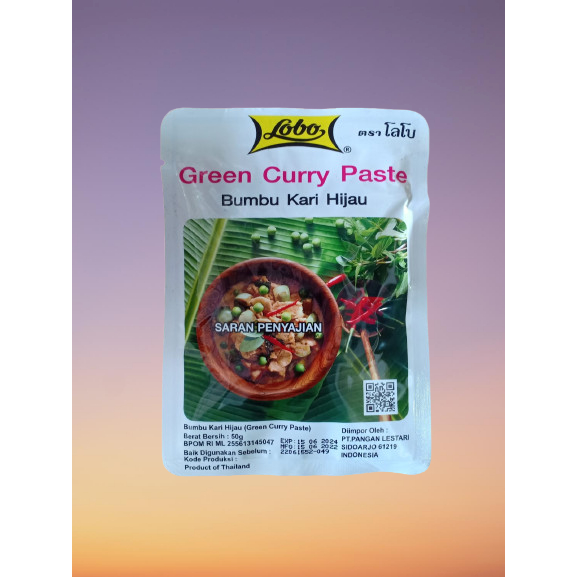 

Lobo Green Curry Paste - Bumbu Kari Hijau 50 gram