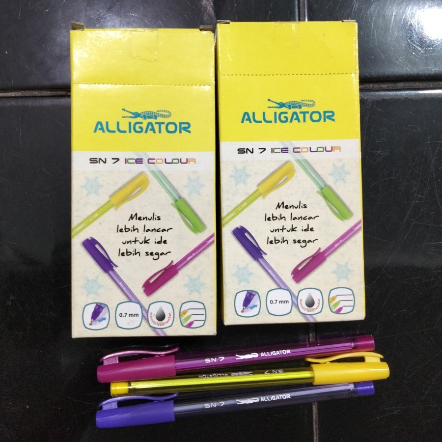 

Pulpen Alligator SN 7 Ice Colour isi 12 pcs