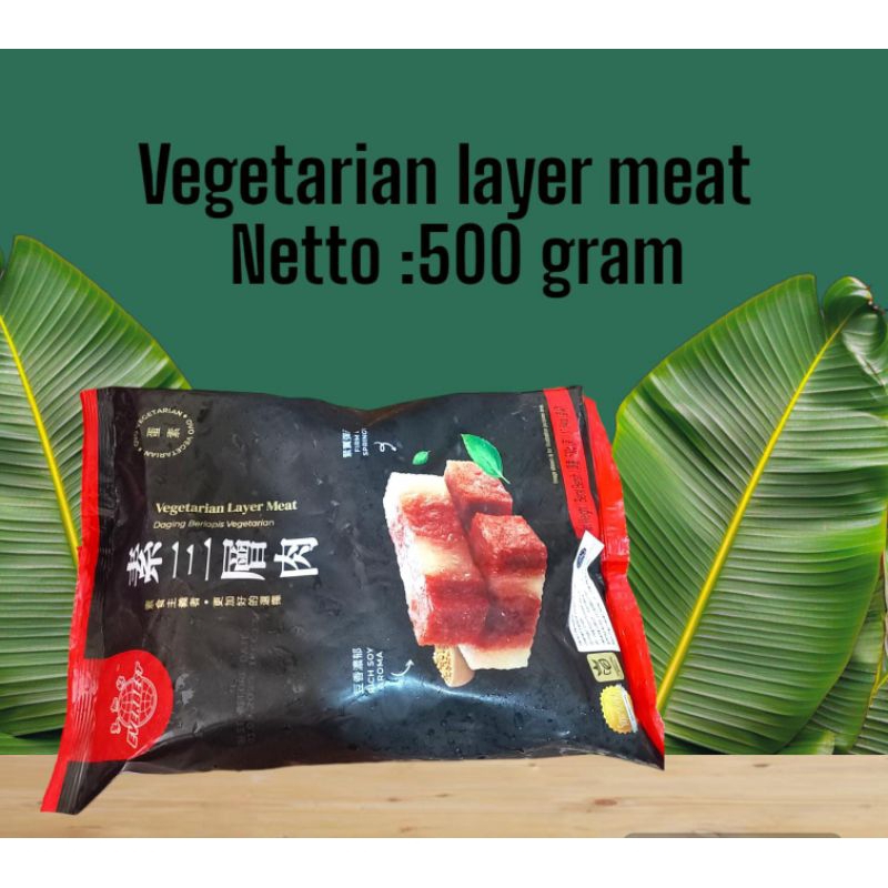 

Everbest Layer Meat Vegetarian Vegan Daging Samchan Vegetarian 500 gram