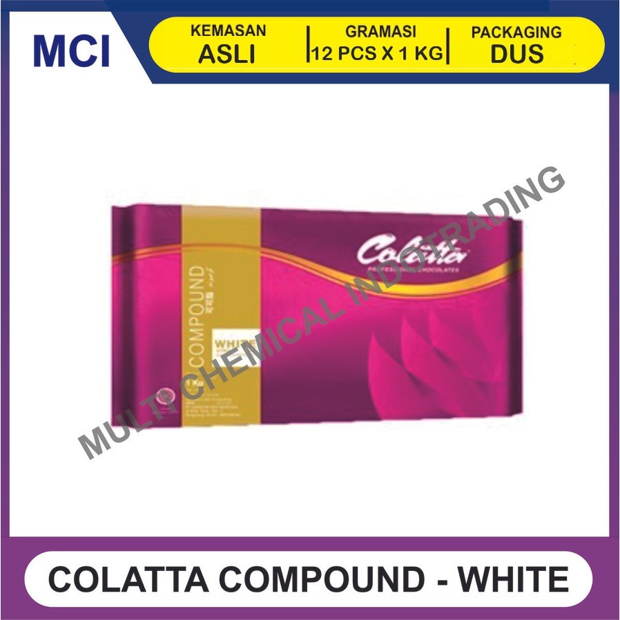 

COLATTA WHITE CHOCOLATE COMPOUND / COKLAT BATANG PUTIH 1 KG - 1 DUS 12 PCS
