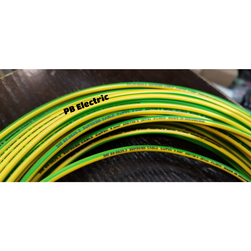 Kabel NYA 4 mm Supreme / Kabel NYA 4mm Merk Supreme (Per-Meter)
