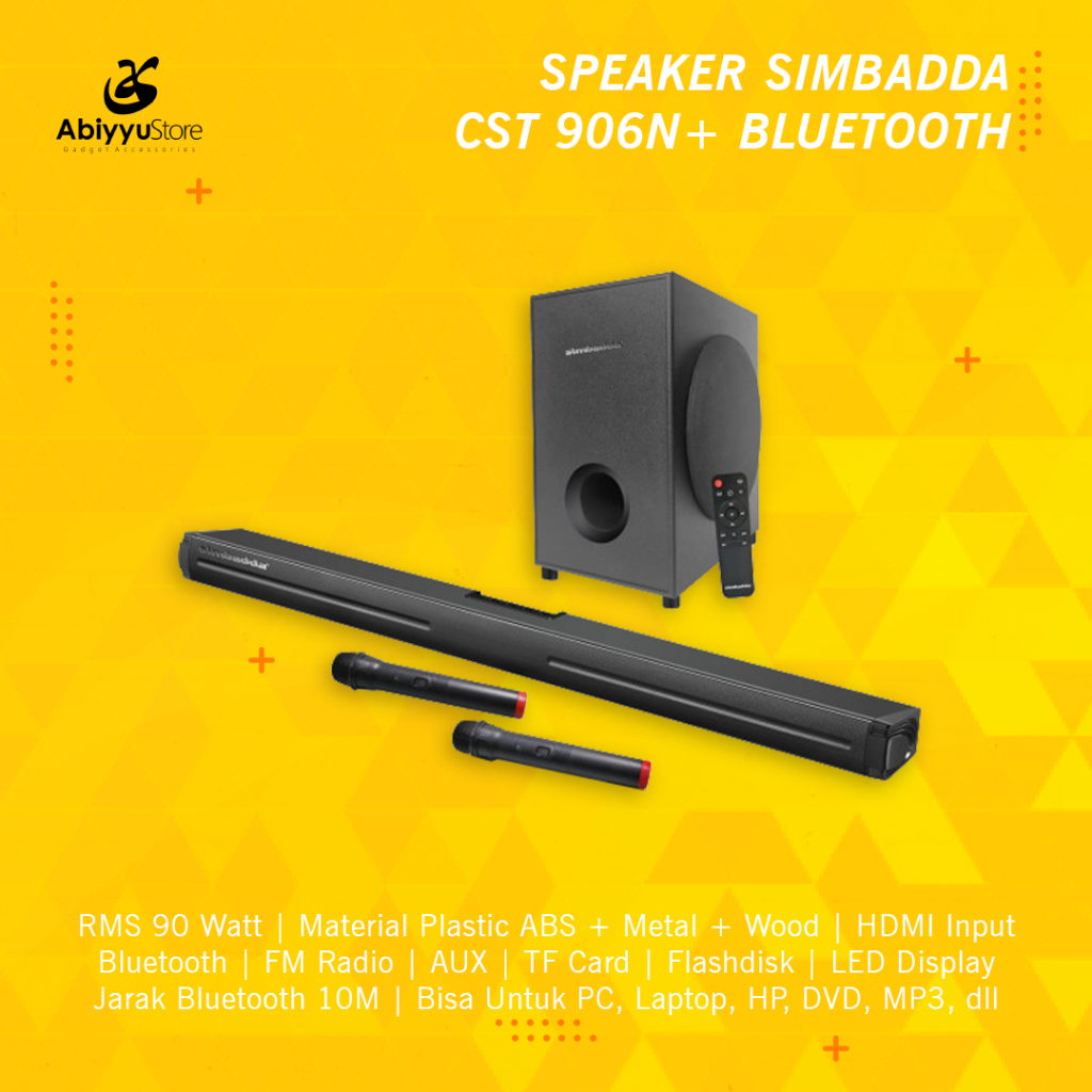 Speaker Bluetooth Simbadda CST 906N+ Speaker Komputer PC Laptop HP TV