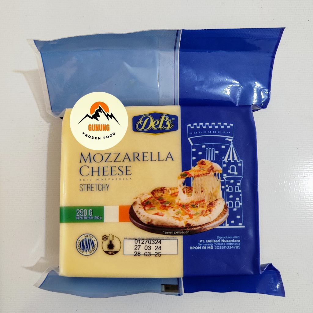 

Del's Keju Mozzarella Cheese 250gr