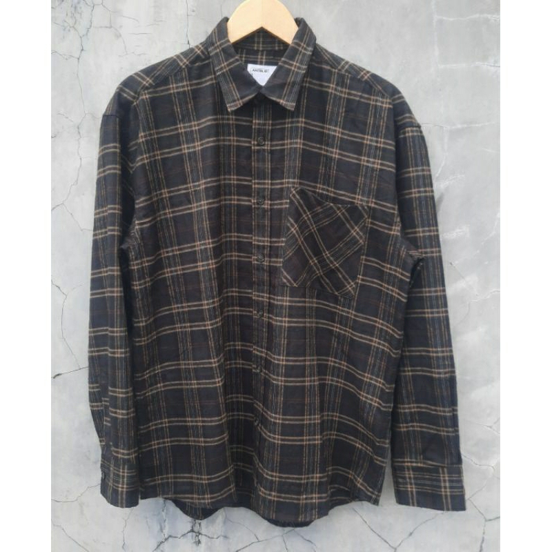 kemja flanel lengan panjang by Anoblir size L