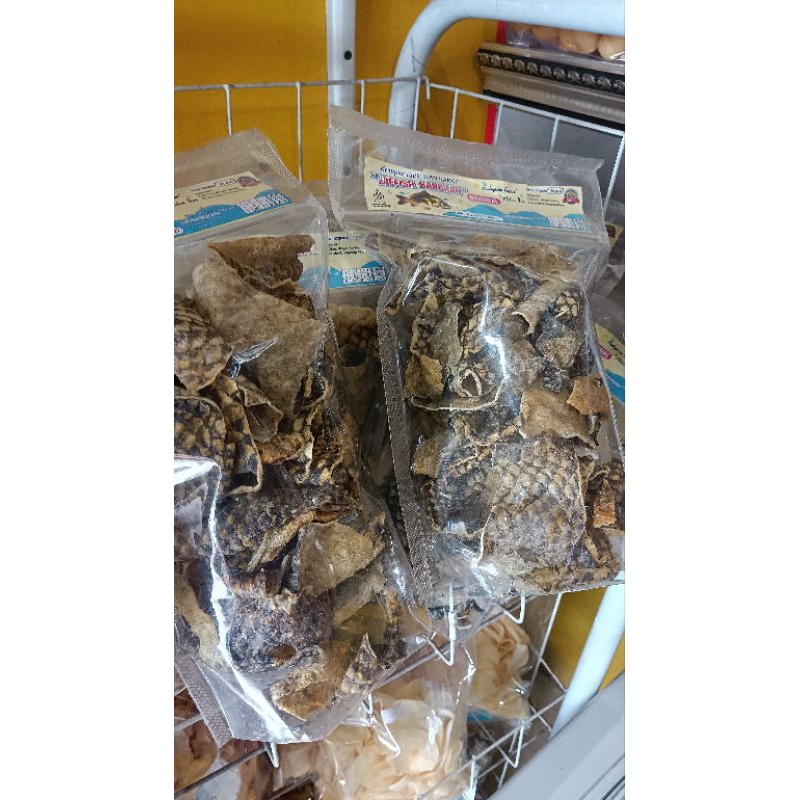 

krupuk kulit ikan kakap asli renyah, 120g