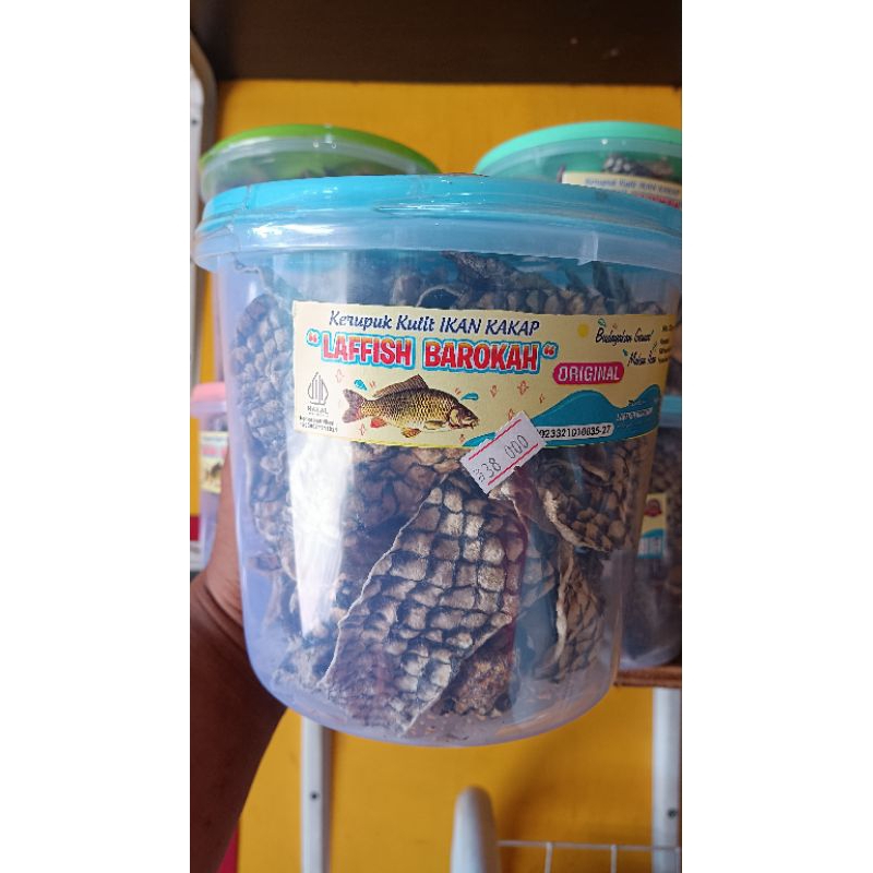 

krupuk kulit ikan kakap asli renyah, 150g