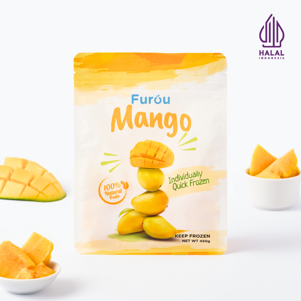 

FUROU Frozen Mango (IQF) | Buah Mangga Beku | 450 gram