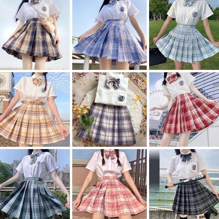 KODE G4W WetroseReady Stock Fashion JK Uniform Original Short Skirt Full College Style Student Suit 