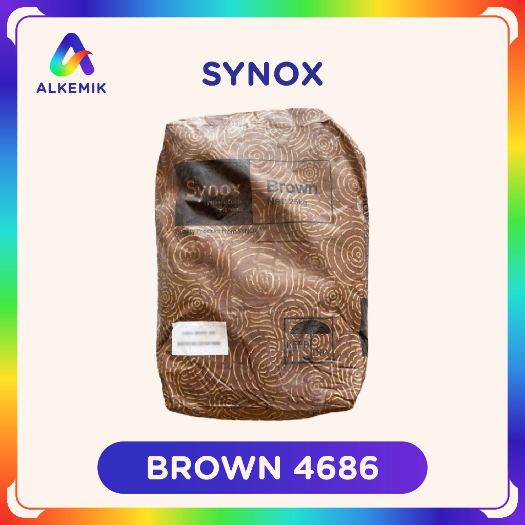Synox Brown 4686 - Coklat - 25kg - Iron Oxide / Pigment / Verf / Oker