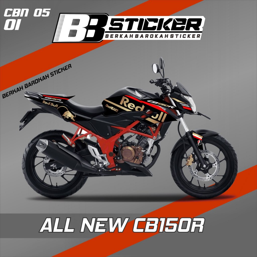 STRIPING VARIASI NEW CB - 150R FACELIFT BISA HOLOGRAM STIKER ALL NEW CB150R CBN 5