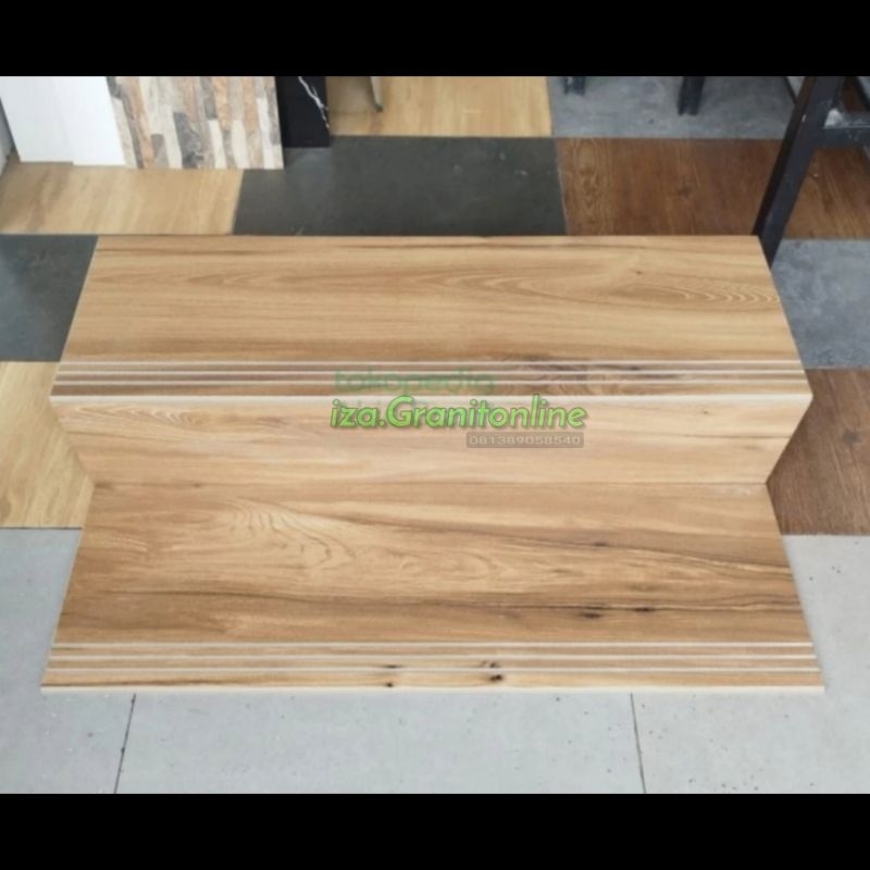 Granit tangga Motif kayu Conor kw1 textur dopp/matt bisa request ukuran