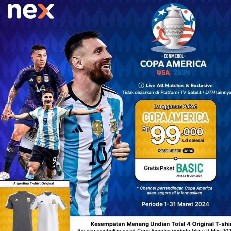 ART V69C Paket Copa America USA 224 Nex Parabola Paket CONMEBOL Nex parabola paket 38