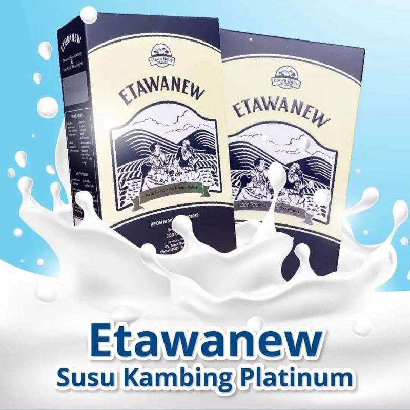 

[BISA COD] ETAWANEW PLATINUM - Susu Kambing Etawa Alami Jaga Kesehatan Tulang 100% ORIGINAL Jaga kesehatan pernafasan, persendian, dan daya tahan tubuhmu dengan Etawanew Platinum