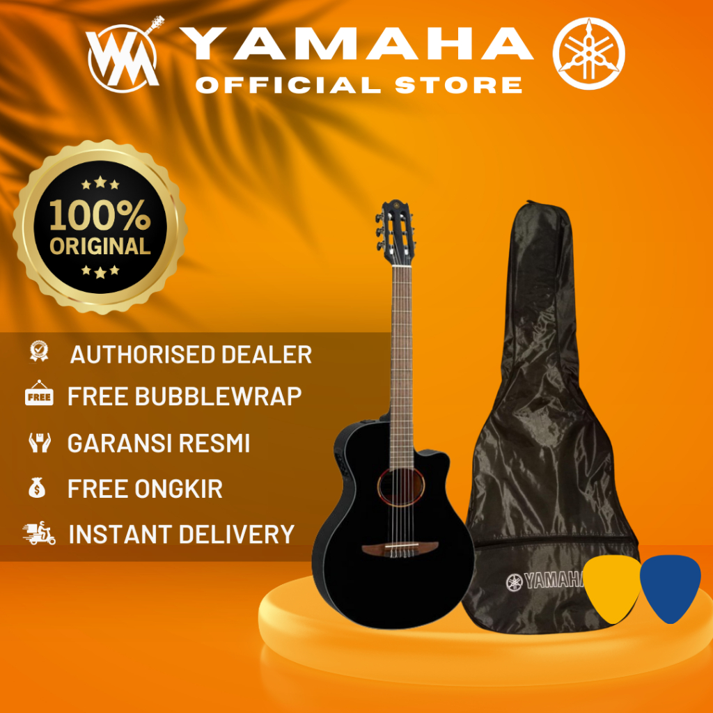 Yamaha NTX1 Gitar Nylon Akustik Elektrik / NTX 1 / NTX-1 BLACK + SOFTCASE & 2PICK