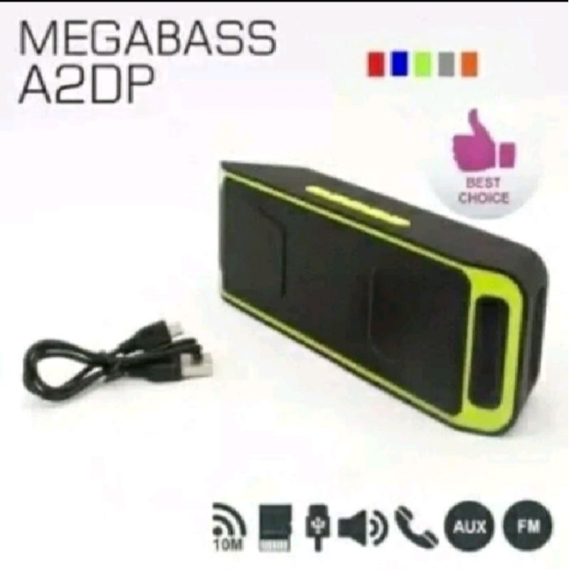 speaker Mega bas A2DP Mega bas/radiyo/usb Bluetooth portabel LED big bass