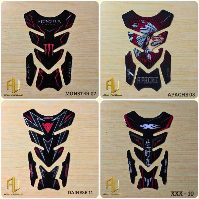 Stiker Timbul Tankpad protector universal Honda CBR VERZA CB150 Yamaha RX King Vixion Kawasaki ninja