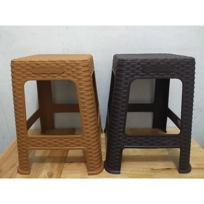 Kursi Rotan Plastik Olymplast / Kursi Makan Plastik / Bangku Bakso Plastik / Kursi Plastik Tebal / K