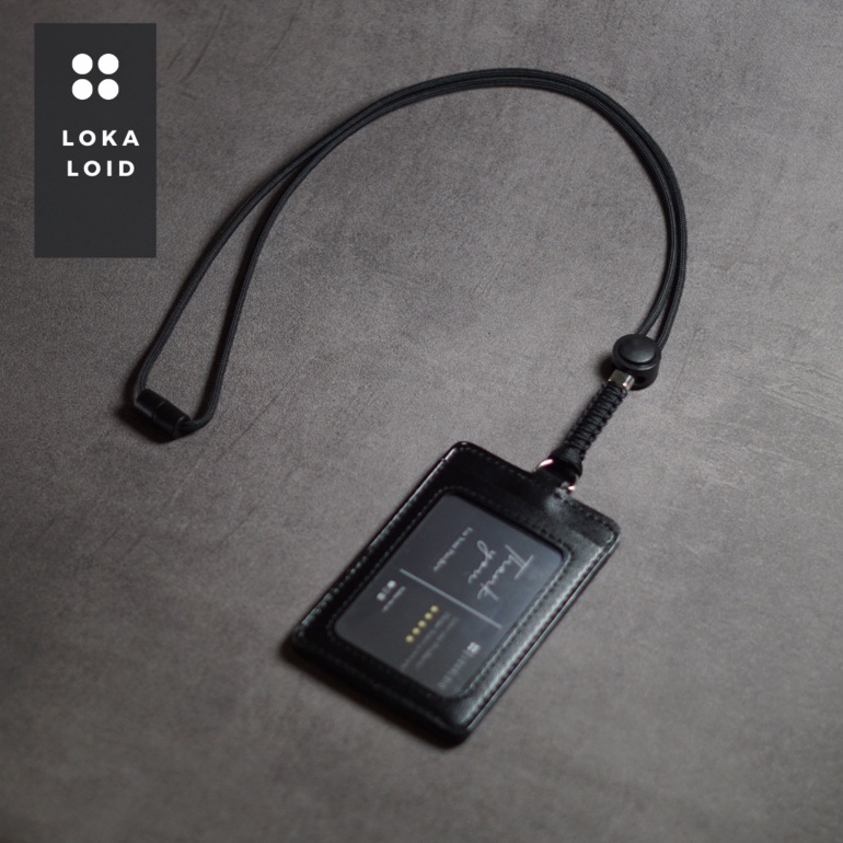 

Lanyard Holder Id Card Name Tag Kulit 2 Sisi Slot Kartu By Lokaloid KODE Z7C3