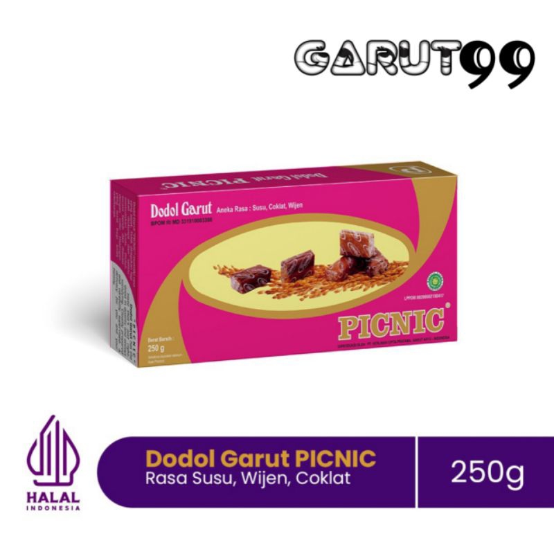 

Dodol Garut PICNIC CLASSIC 250gr / Dodol Picnic Original Kemasan Box dan Kiloan Los