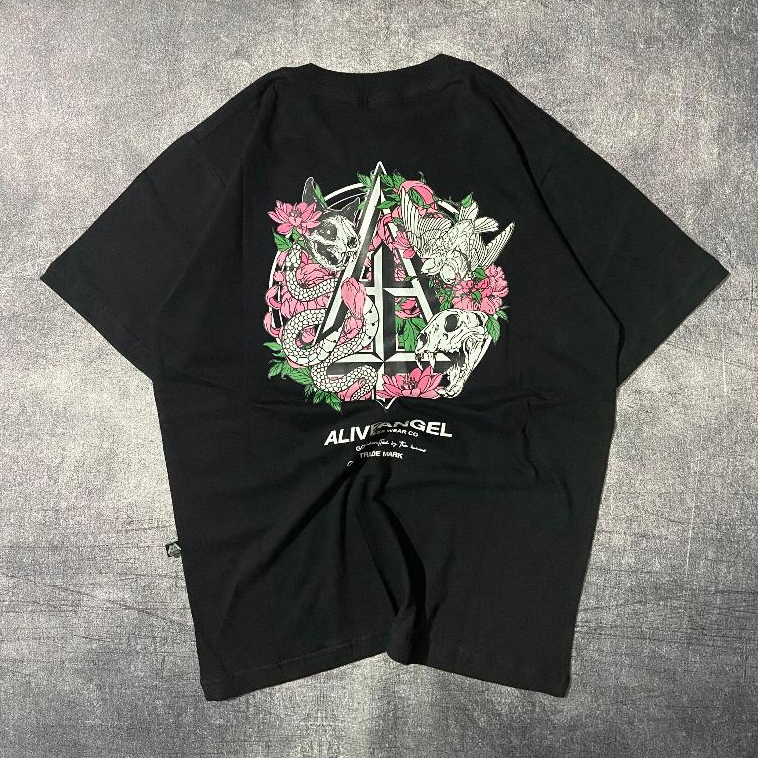 T-shirt Streetwear Hitam Kaos Distro Pria Wanita Dead Garden / Baju Distro Pria Wanita / Baju Kaos D