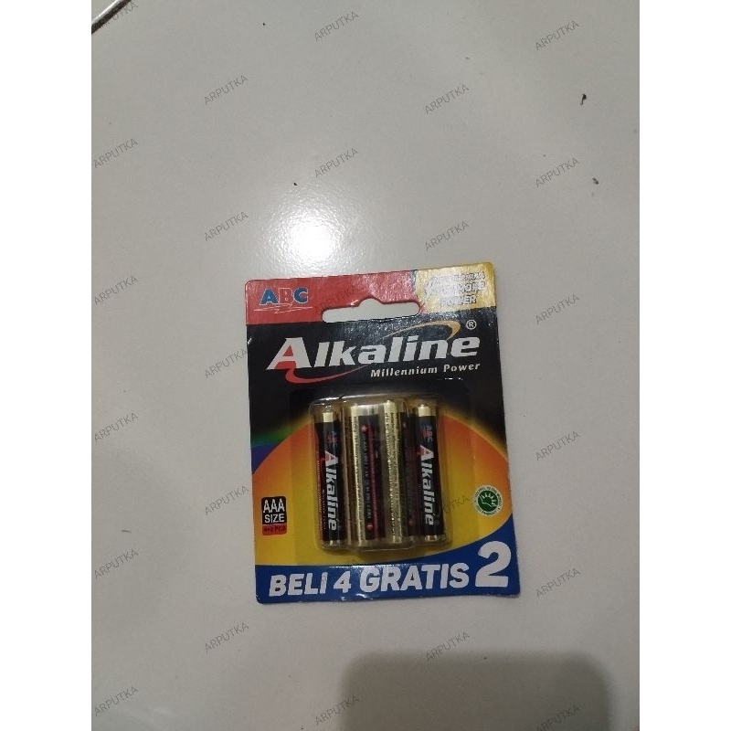 Baterai AAA ABC Alkaline | Baterai Remot AAA | Batu Baterai Alkaline