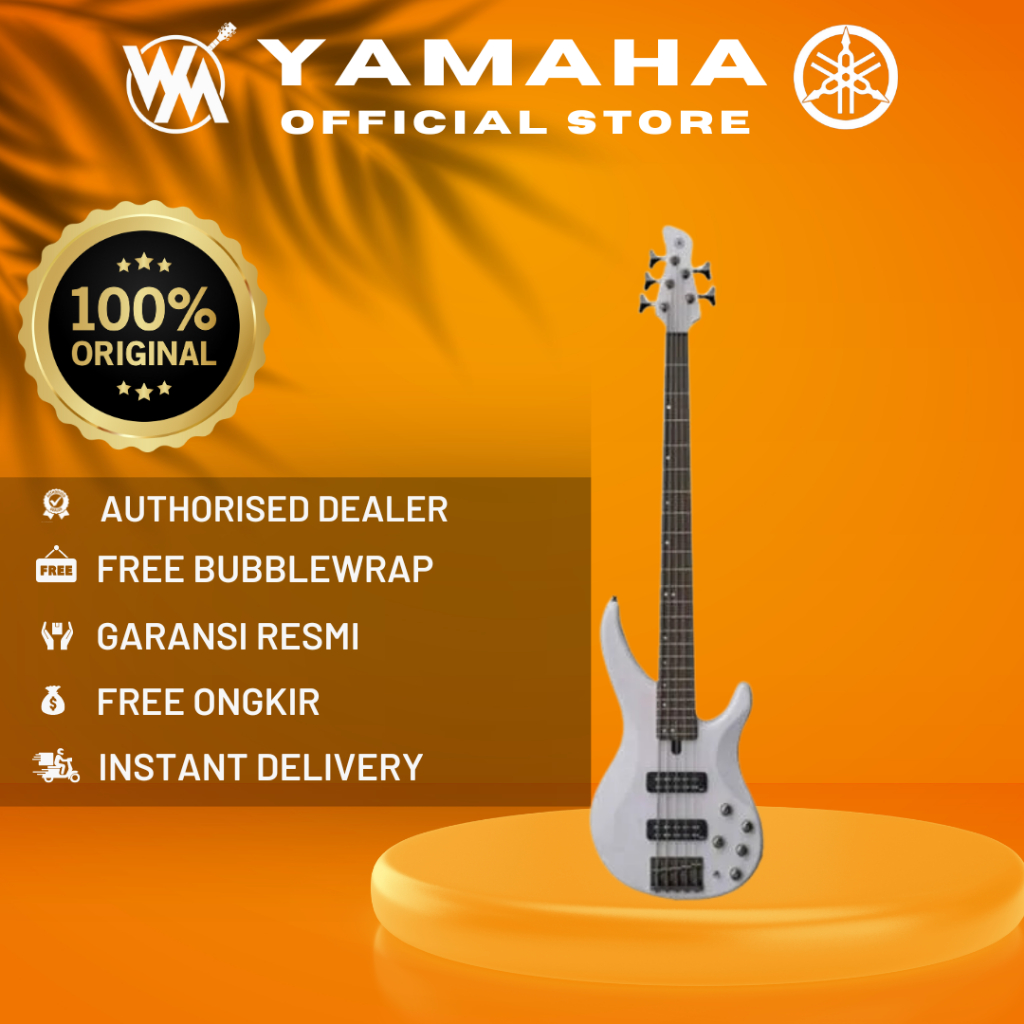 Yamaha TRBX505 Bass Elektrik TRBX 505 / TRBX-505 Translucent White