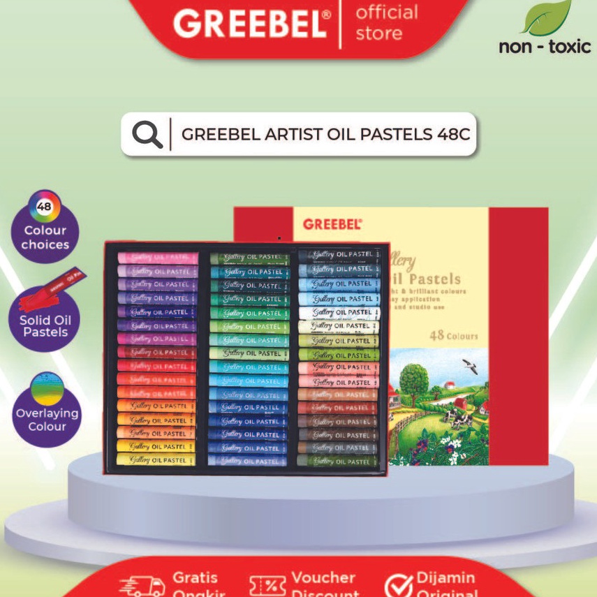

Crayon Greebel Artist Oil Pastel 48 Warna KODE Z3N3