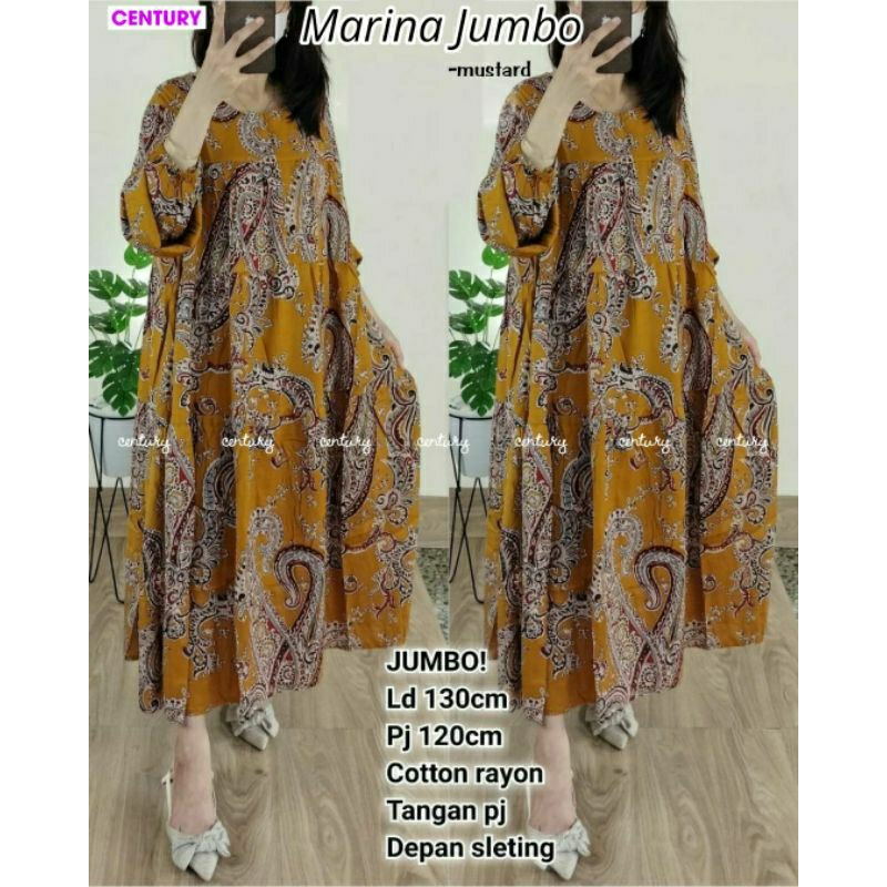 MARINA MIDI DRESS RAYON JUMBO LD 130 XXXL