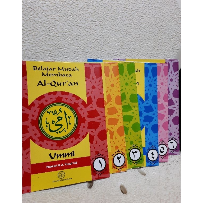 1 paket alQuran belajar buku metode ummi jilid 1sampai6 ORI KODE F3X7